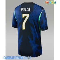 Camisa de time de futebol Brasil Vinicius Junior #7 Replicas 2º Equipamento Mundo 2026 Manga Curta